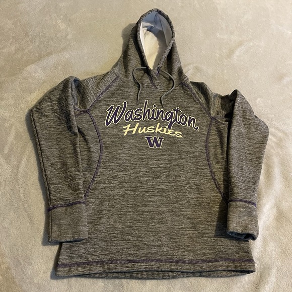 Tops - Washington Huskies Hoodie Women Small Gray Colosseum Sweatshirt Sweater Pullover